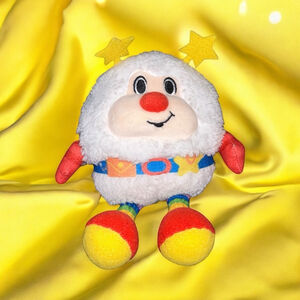 Rainbow Brite Twink Plush Toy, Unbranded, Stuffed Animal, 7", White & Multicolor